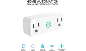 WIFI Smart Plug 2-Pack 10A Dual Smart individually Outlet Mini 