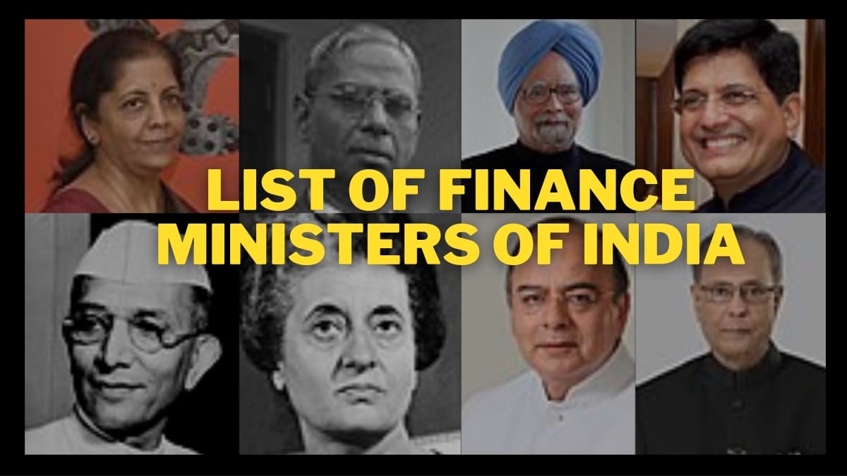 List of Finance Ministers of India (1947 to 2025)