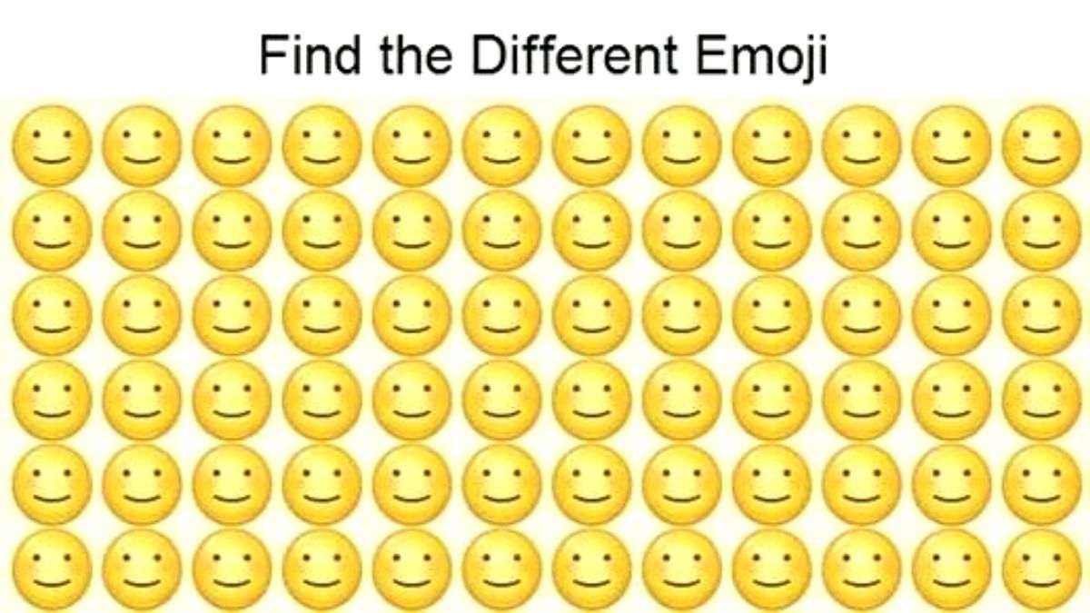 Brain Teaser to Testing Your IQ: Can you find which Emoji is different ...