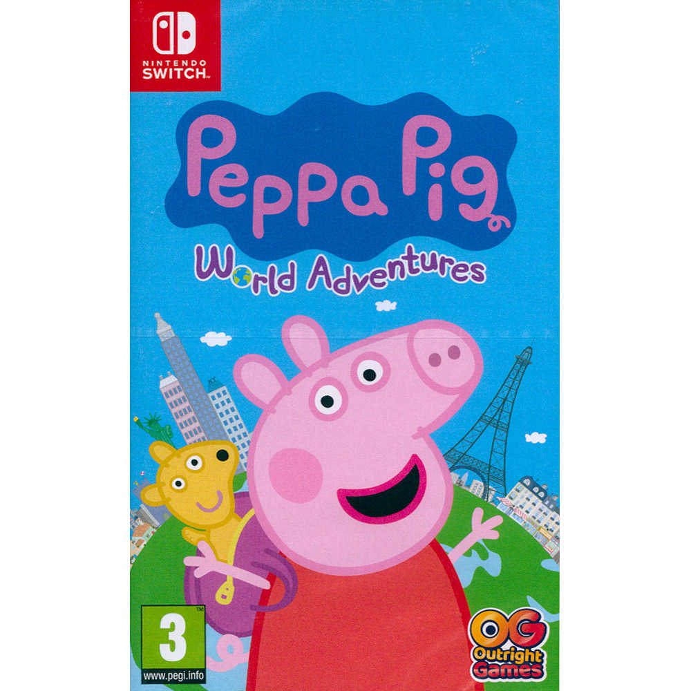 【新品瑕疵】NS SWITCH 佩佩豬：世界大冒險 英文歐版 Peppa Pig World  粉紅豬 小豬佩奇