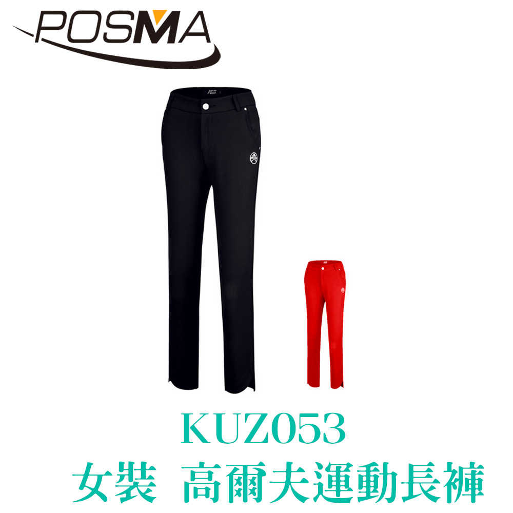 POSMA 女裝 長褲 九分褲 休閒 透氣 舒適 不悶熱 紅 KUZ053RED