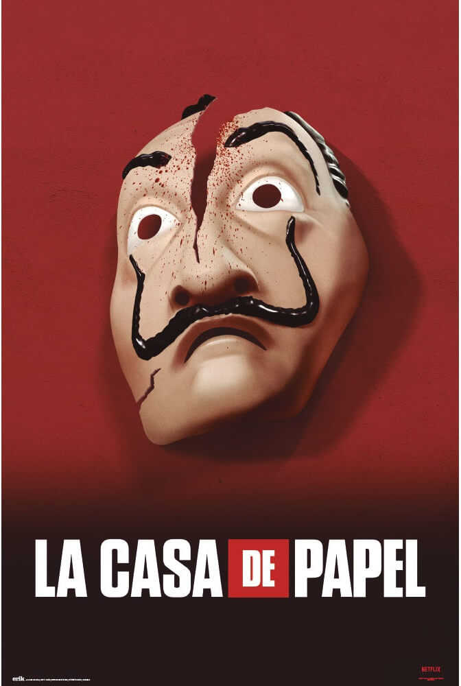 《紙房子》Money Heist 達利面具 進口海報 / La casa de papel