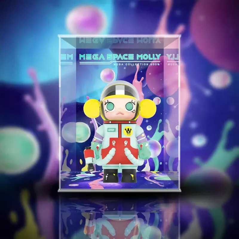 【AOWOBOX】Pop Mart 泡泡瑪特 MEGA SPACE MOLLY 400% 小畫家 公仔 專屬展示盒