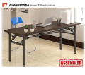 (ASSEMBLED) Alverstone 150 cm Heavy Duty Study Table Suitable as Computer Desk Office Table Bedroom Table Foldable Table Console Table Computer Table. 