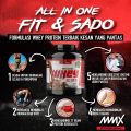 MMX Metabolix Whey Protein 4.4lbs 2kg Protein, Supplement, Cutting, Lean Gain, Muscle, Otot, , Build Muscle, Halal Whey Protein, Fitness Gym Supplement. 