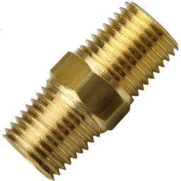 Adaptador Dupla Rosca Macho 1/4 Pol. NPT.