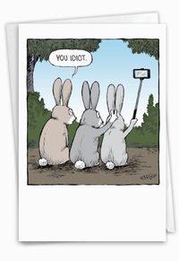 Bunny Selfies Card