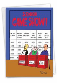 Senior Game Show Card