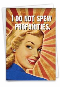 Spew Profanities Card