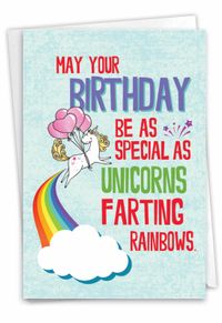 Unicorns and Rainbows Card