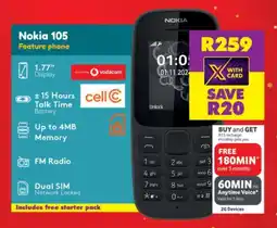 Shoprite Nokia 105 Feature phone offer