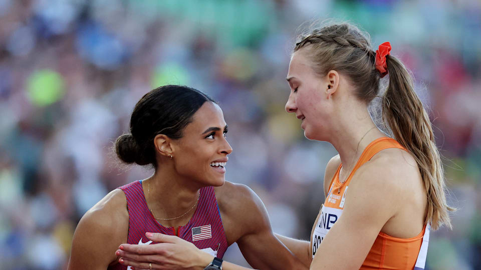 Sydney McLaughlin and Femke Bol - 2022 World Champs