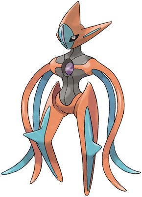 Deoxys (Attack Forme) artwork by Ken Sugimori