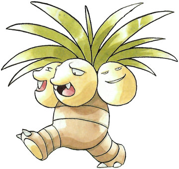 Exeggutor Early Sugimori artwork - Red/Green JP