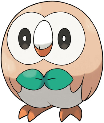 Rowlet artwork by Ken Sugimori