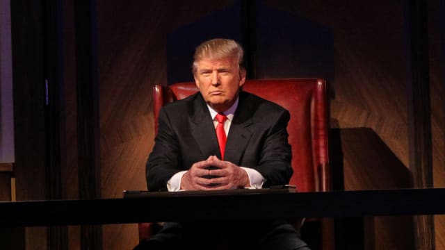 Donald Trump, Donald Trump Jr. and Ivanka Trump during the “Celebrity Apprentice” live season finale on May 16, 2010, in New York City.