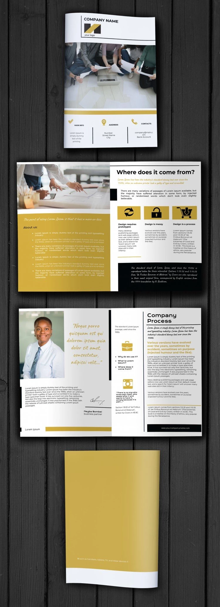 Formal Company Brochure - free Google Docs Template - 10061534