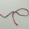 Friendship Bracelet with Simple Sliding Knot - finished bracelet