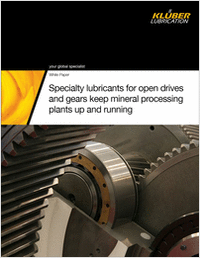 New specialty lubricants for open drives and gears keep mineral processing plants up and running