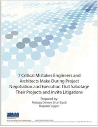 7 Critical Mistakes Engineers and Architects Make During Project  Negotiation and Execution That Sabotage  Their Projects and Invite Litigations