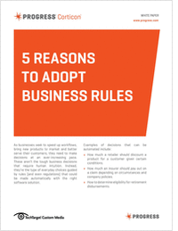 5 Reasons to Adopt Business Rules