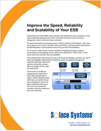 Improve the Speed, Reliability and Scalability of Your ESB