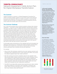 Network Assessment Yields Action Plan for Digital Workplace Transformation