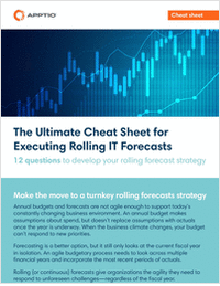 The ultimate cheatsheet for executing rolling IT Forecasts