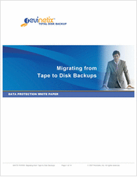 Migrating From Tape to Disk Backups