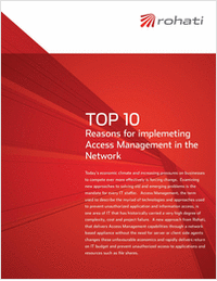 Top 10 Reasons for Implementing Access Management in the Network