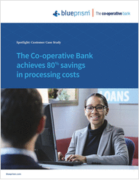 The Co-operative Banking Group Achieves 80% Savings in Processing Costs