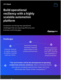 Build operational resiliency with a highly scalable automation platform