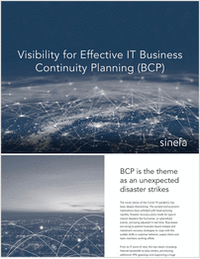 Visibility for Effective IT Business Continuity Planning