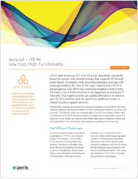 Aeris IoT + LTE-M: Low Cost, High Functionality