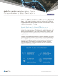 Aeris ConnectionLock: Restricting Device Communications to Select Destinations