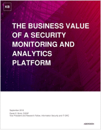 The Business Value of a Security Monitoring and Analytics Platform