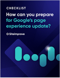 How can you prepare for Google's page experience update?