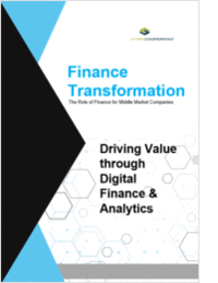 Driving Value through Digital Finance & Analytics