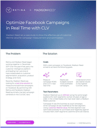 Optimize Facebook Campaigns in Real Time with CLV