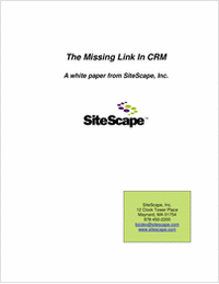 SiteScape - The Missing Link in CRM