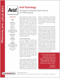 Avid Technology Choosing Commercial Open Source for CRM Success