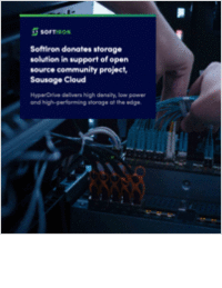 SoftIron Donates HyperDrive Storage Solution in Support of Open Source Community Project, Sausage Cloud