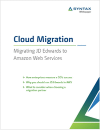 Cloud Migration: Migrating JD Edwards to Amazon Web Services