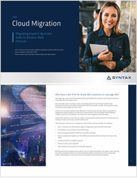 Cloud Migration: Migrating Oracle E-Business Suite to Amazon Web Services