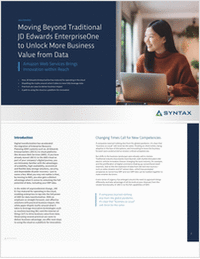 Moving Beyond Traditional JD Edwards EnterpriseOne to Unlock More Business Value from Data