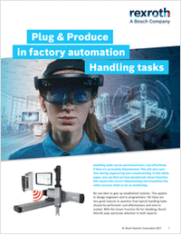 Plug & produce in factory automation handling tasks