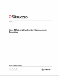 Templates for More Efficient Virtualization Management