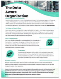 Solution Brief: The Data Aware Organization