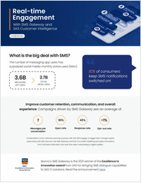 Real-time Engagement With SMS Gateway and SAS Customer Intelligence