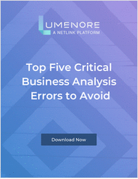 The Top 5 Business Analysis Errors to Avoid